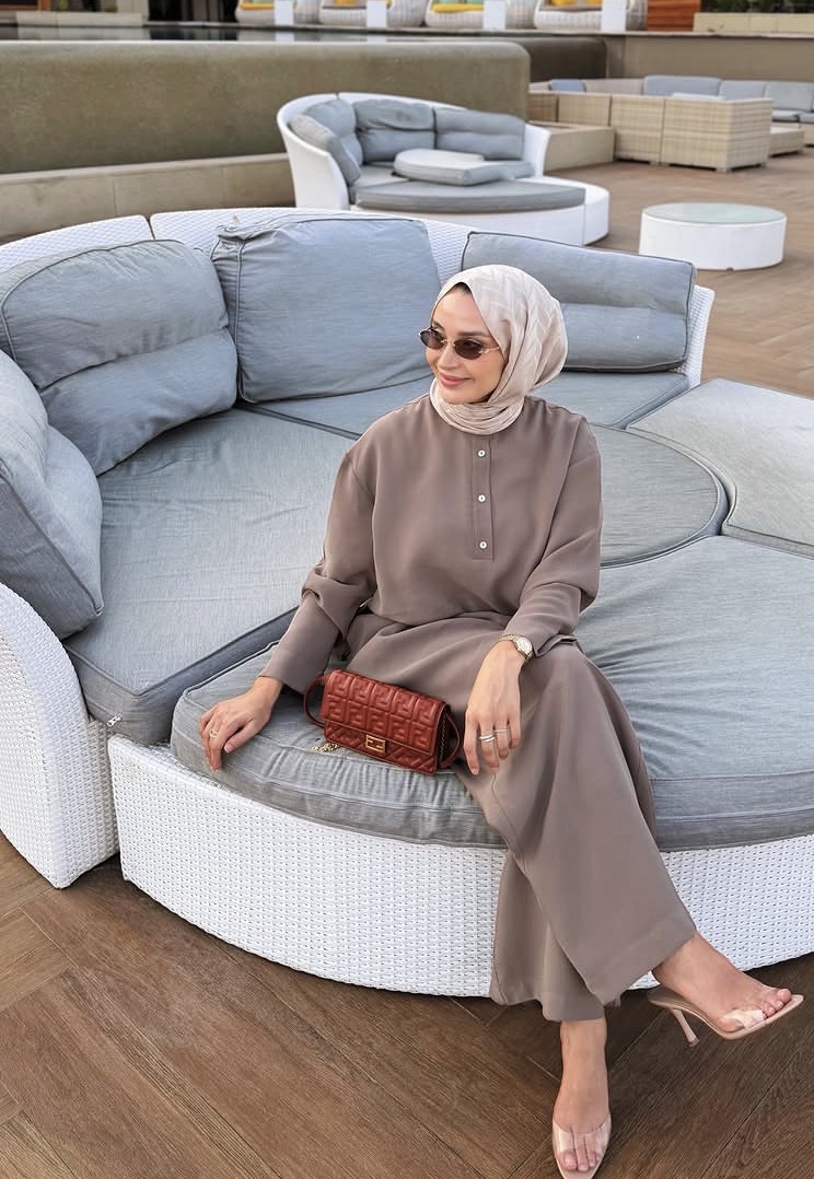 Miori ikili takım kum beji 